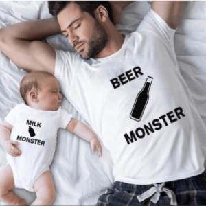 Tee shirt pere fils biere