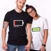 Tee-shirts Couple Batterie – Cadeau Couple Amusants