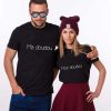Tee-shirts Couple Mon doudou & Ma doudou  Cadeau  Assortis Moi