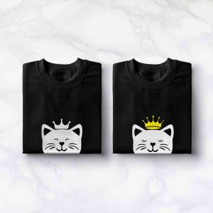 Tee-shirts couple Son Roi & Sa Reine - Assortis Moi 1 Tee shirts couple Son Roi Sa Reine Assortis Moi 2