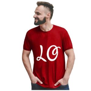 Tshirt pour Couple Col Rond Rouge Love 1