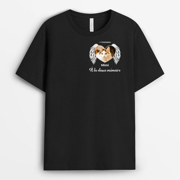 A La Douce Memoire Chat – Cadeau Personnalise  T-shirt pour Amoureux des Chats