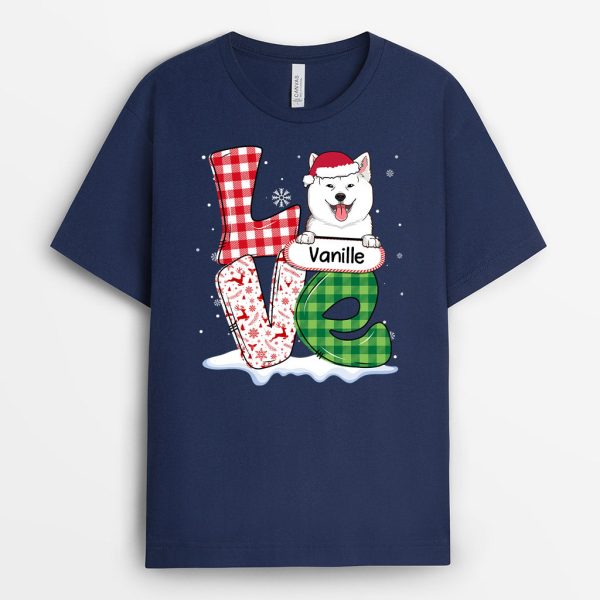 Amour – Cadeau Personnalise  T-shirt pour Amoureux des chiens