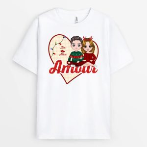 Amour – Cadeau Personnalise T-shirt pour Noel Amour – Cadeau Personnalise T-shirt pour Noel