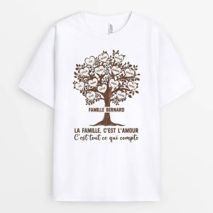 Arbre de Famille – Cadeau Personnalise T-shirt pour Famille Arbre de Famille – Cadeau Personnalise T-shirt pour Famille