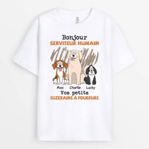 Bonjour Serviteur Humain Votre Petit Seigneur A Poils – Cadeau Personnalise T-shirt pour Amoureux des Animaux Bonjour Serviteur Humain Votre Petit Seigneur A Poils – Cadeau Personnalise T-shirt pour Amoureux des Animaux