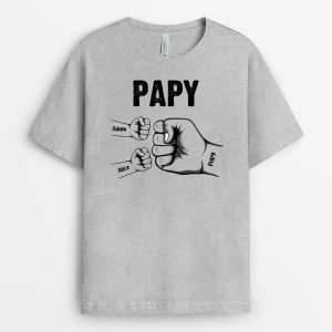 Bosse De Poing de Papa Papi Enfants – Cadeau Personnalise T-shirt pour PapaPapi Bosse De Poing de Papa Papi Enfants – Cadeau Personnalise T-shirt pour PapaPapi