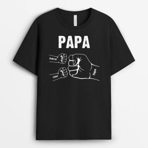Bosse De Poing de Papa Papy Enfants – Cadeau Personnalise T-Shirt Pour Papy Papa Bosse De Poing de Papa Papy Enfants – Cadeau Personnalise T-Shirt Pour Papy Papa