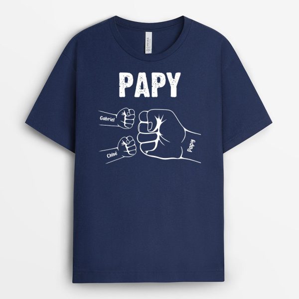 Bosse De Poing de Papa Papy Enfants – Cadeau Personnalise  T-Shirt Pour Papy Papa