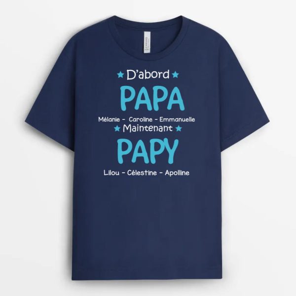 Cadeau Pour PapaPapy – Cadeau Personnalise  T-shirt pour Homme