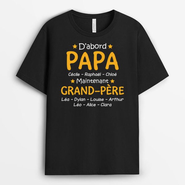 Cadeau Pour PapaPapy – Cadeau Personnalise  T-shirt pour Homme