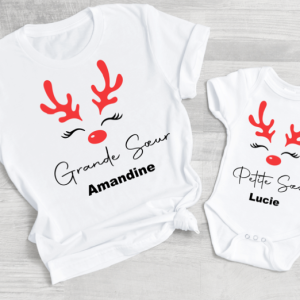 Cadeau naissance personnalise noel, grande soeurfrere et petite soeurfrere coffret noel Cadeau naissance personnalise noel, grande soeurfrere et petite soeurfrere coffret noel