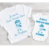 Cadeau naissance personnalise tee shirt super grande soeur et body super petit frere ,frere et soeur, super-heros, coffret naissance