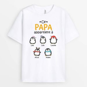 Ce PapaPapy Appartient A Version Penguin – Cadeau Personnalise T-shirt pour homme Ce PapaPapy Appartient A Version Penguin – Cadeau Personnalise T-shirt pour homme