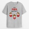 Ce Papi Appartient A – Cadeau Personnalise  T-shirt pour Papa Papi