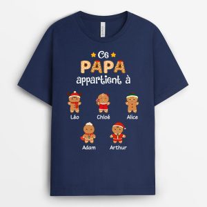 Ce Papi Appartient A – Cadeau Personnalise T-shirt pour Papa Papi Noel Ce Papi Appartient A – Cadeau Personnalise T-shirt pour Papa Papi Noel
