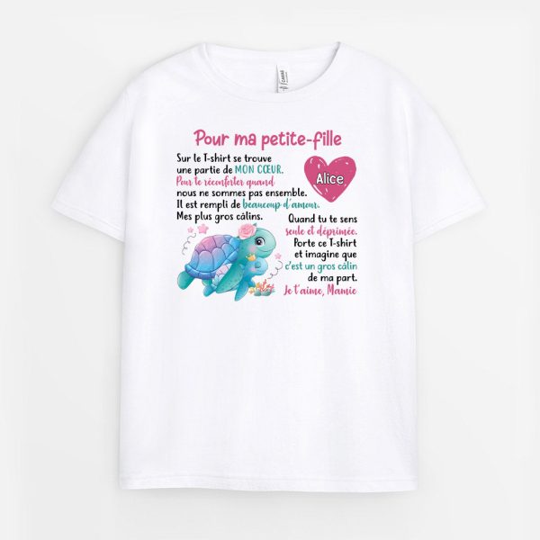 Ce T-shirt Est Un Morceau De Mon Coeur – Cadeau Personnalise  T-shirt pour Enfant