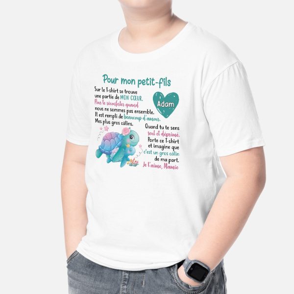 Ce T-shirt Est Un Morceau De Mon Coeur – Cadeau Personnalise  T-shirt pour Enfant