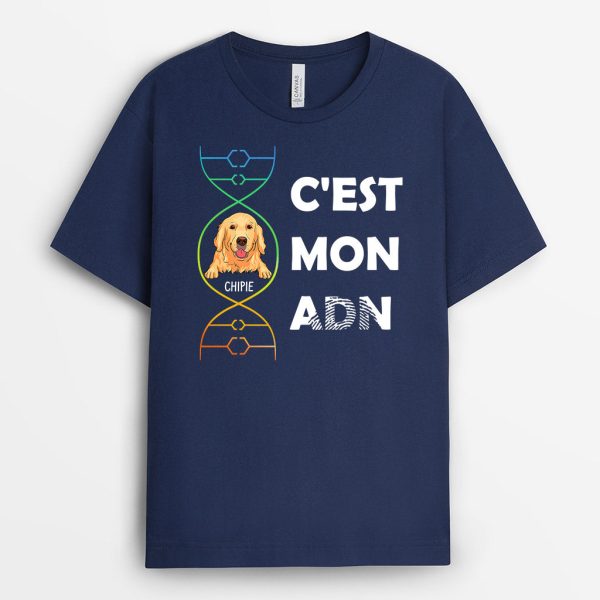 C’est Mon ADN – Cadeau Personnalise  T-shirt pour Amoureux des chiens