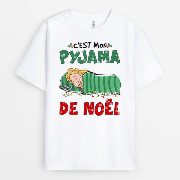 C’est Mon Pyjama De Noel – Cadeau Personnalise  T-shirt pour Noel