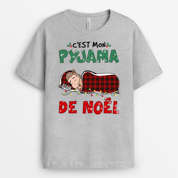 C’est Mon Pyjama De Noel – Cadeau Personnalise  T-shirt pour Noel