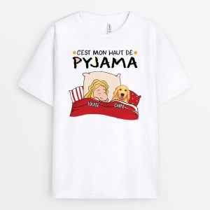 C’est Mon T-shirt De Pyjama Avec Chien – Cadeau Personnalise T-shirt pour Amoureux des animaux C’est Mon T-shirt De Pyjama Avec Chien – Cadeau Personnalise T-shirt pour Amoureux des animaux