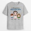 Cet Haut Appartient Au Meileur Papa – Cadeau Personnalise  T-shirt Pour Papa