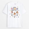 Cette Maman Appartient A Version Petite Fleur – Cadeau Personnalise  T-shirt pour Femme