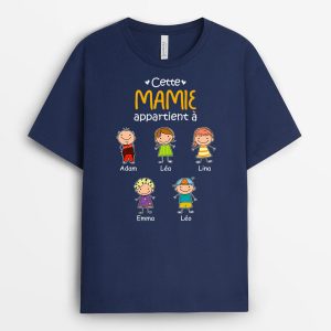 Cette MamanMamie Appartient A Version Mingonne – Cadeau Personnalise T-shirt pour Femme Cette MamanMamie Appartient A Version Mingonne – Cadeau Personnalise T-shirt pour Femme