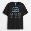 Cette Mamie Appartient A Noir et Blanc – Cadeau Personnalise  T-shirt pour Mamie