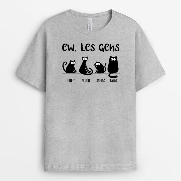 Chat Beurk Human – Cadeau Personnalise  T-shirt pour les amoureux des animaux