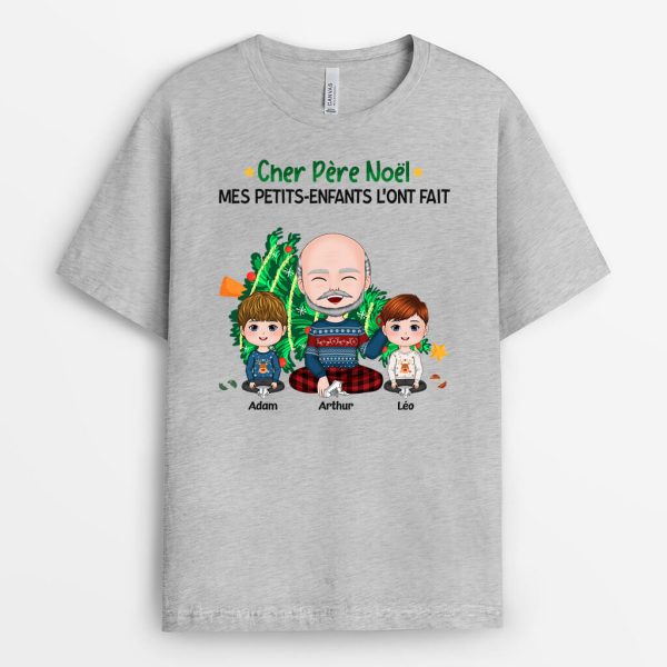 Cher Pere Noel Mon Fils L’a Fait – Cadeau Personnalise  T-shirt pour Noel