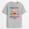 Comme La Mere, Comme Les Enfants, Oh Zut – Cadeau Personnalise  T-shirt pour Femme