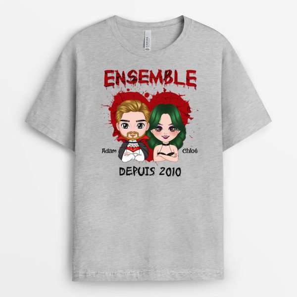 Ensemble  Cadeau Personnalise  T-shirt pour Halloween