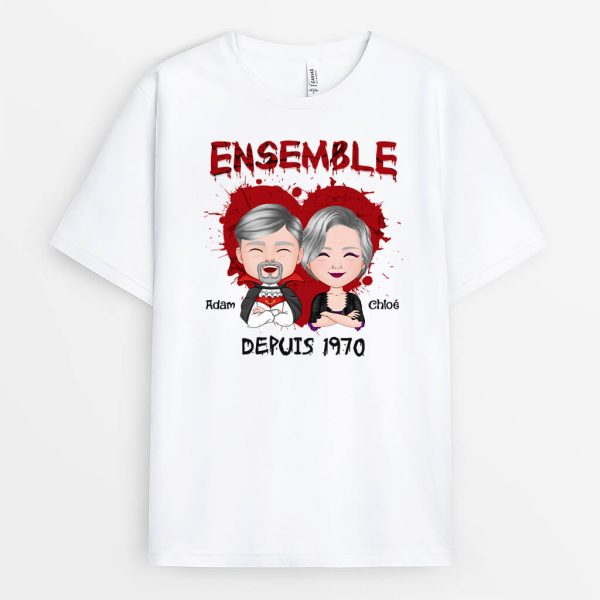 Ensemble  Cadeau Personnalise  T-shirt pour Halloween