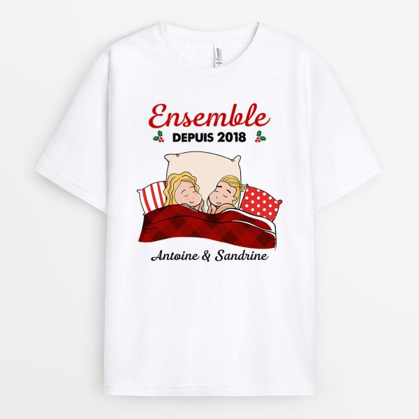 Ensemble Depuis – Cadeau Personnalise  T-shirt pour Amoureux