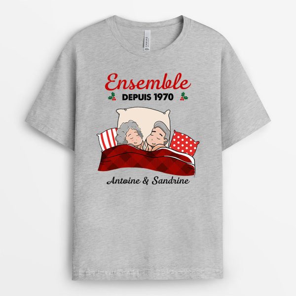 Ensemble Depuis – Cadeau Personnalise  T-shirt pour Amoureux