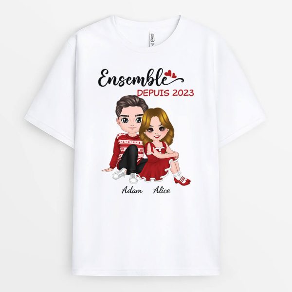 Ensemble Depuis Version Noel – Cadeau Personnalise  T-shirt pour Noel