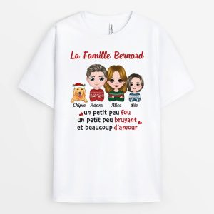 Famille Beaucoup d’Amour – Cadeau Personnalise T-shirt pour Noel Famille Beaucoup d’Amour – Cadeau Personnalise T-shirt pour Noel