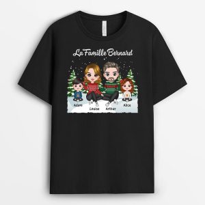 Famille Maison Noel – Cadeau Personnalise T-shirt pour Noel Famille Maison Noel – Cadeau Personnalise T-shirt pour Noel