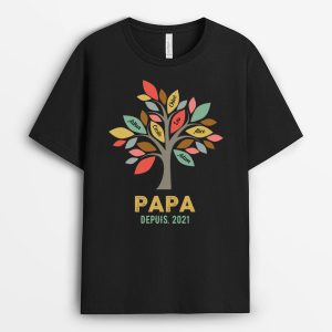 Famille d’arbre -Cadeau Personnalise T-shirt pour MamanMamiePapaPapi Famille d’arbre -Cadeau Personnalise T-shirt pour MamanMamiePapaPapi