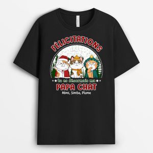 Felicitations Tu Es Desormais Notre Maman Chat – Cadeau Personnalise T-shirt pour Amoureux des animaux Felicitations Tu Es Desormais Notre Maman Chat – Cadeau Personnalise T-shirt pour Amoureux des animaux