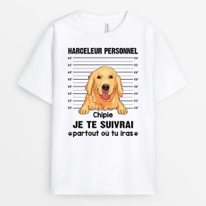 Harceleur Personnel - Cadeau Personnalise T-shirt pour Amoureux des Chiens 1 Harceleur Personnel Cadeau Personnalise T shirt pour Amoureux des Chiens 2