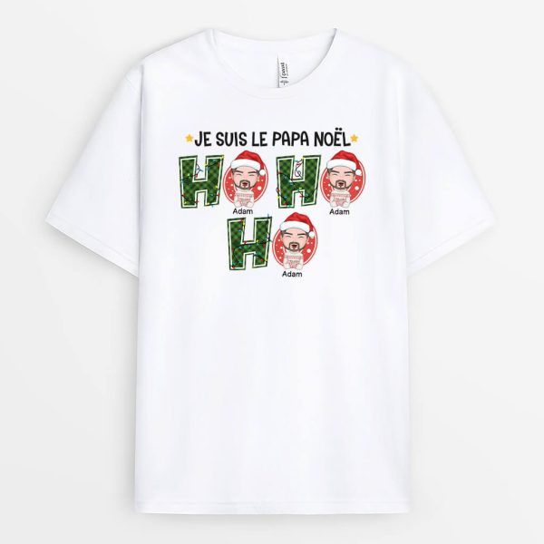 Ho Ho Ho  Cadeau Personnalise  T-shirt pour Noel