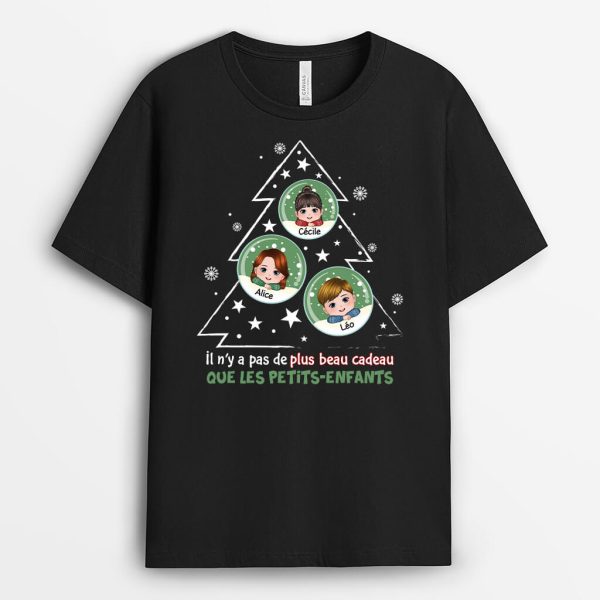 Il N’y A Pas De Plus Beau Cadeau Que Les Petits-Enfants – Cadeau Personnalise  T-shirt pour Noel