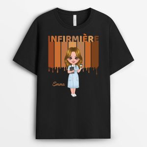 Infirmiere – Cadeau Personnalise  T-shirt pour FemmeHomme