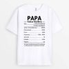 Informations Nutritionnelles Pour Maman Papa – Cadeau Personnalise  T-shirt Pour Famille