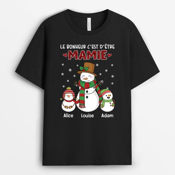 J’adore Etre Une MamieMaman – Cadeau Personnalise  T-shirt pour Femme