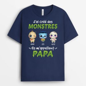 J'ai Cree Des Monstres Ils M'appellent Papa - Cadeau Personnalise T-shirt pour Papa 1 Jai Cree Des Monstres Ils Mappellent Papa Cadeau Personnalise T shirt pour Papa 2