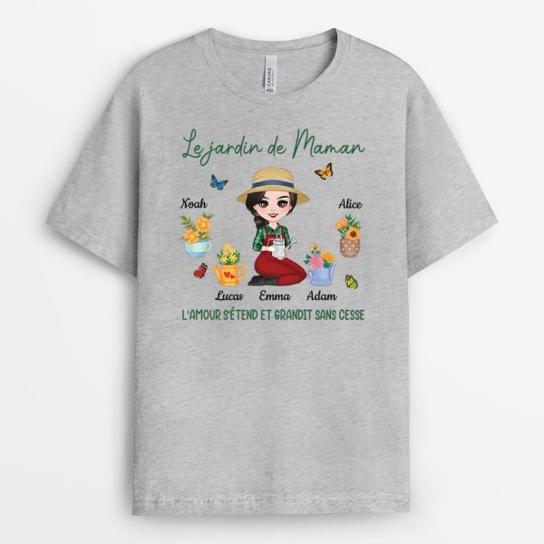 Jardin De Mamie – Cadeau Personnalise  T-shirt pour Femme